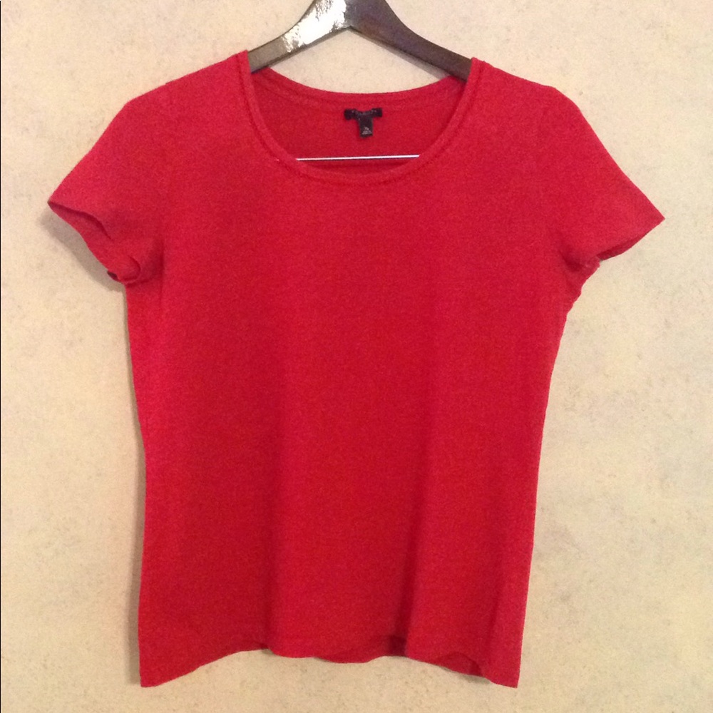 Talbots red short sleeve tee, Size petite plus